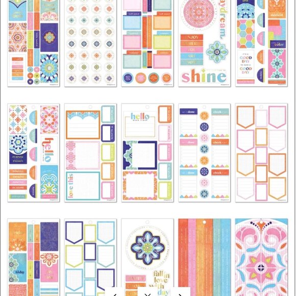 NWT Happy Planner (5) Sticker Books Bundle Seasonal Holiday Tile Emojis Budget - Picture 10 of 11